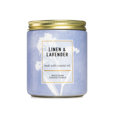 Linen & Lavender Scented Candle