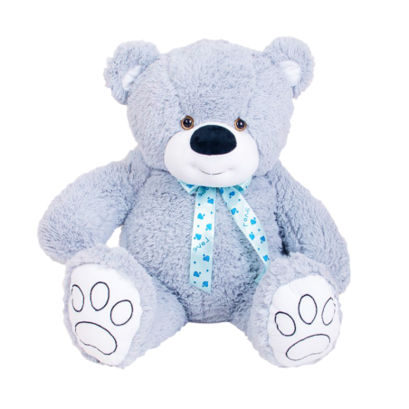 Teddy Bear With Blue Bow